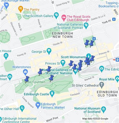 google map of edinburgh